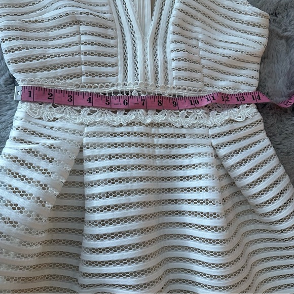 James Coviello Anthro BHLDN WhiteMayfair Embroidered Floral NudeUnderlay Dress 6 - Picture 14 of 16